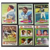 Vintage 1970s NFL Football Card Lot - 54 Cards - Multi-Team Set