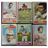 Vintage 1970s NFL Football Card Lot - 54 Cards - Multi-Team Set