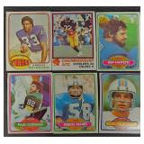 Vintage 1970s NFL Football Card Lot - 54 Cards - Multi-Team Set