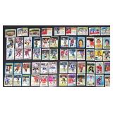 57 Vintage Topps Hockey Cards Lot - NHL Player Cards 1970s-1980s