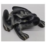 Three Metal Frog Sculptures - Vintage Garden Decor (Lot of 3)