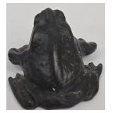 Three Metal Frog Sculptures - Vintage Garden Decor (Lot of 3)