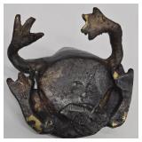 Three Metal Frog Sculptures - Vintage Garden Decor (Lot of 3)