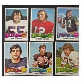 NFL Football Trading Cards - 48 AFC/NFC Cards (Vintage 1970s Era)