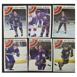 Vintage 1970s NHL Hockey Cards (Lot of 48) featuring Bruins, Sabres, North Stars, Penguins