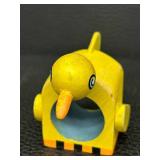 Mackenzie-Childs Tray with 4 Animal Themed Hand-Painted Wooden Napkin Rings