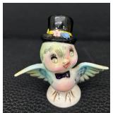 Vintage Lefton Bluebird Anthropomorphic Salt and Pepper Shakers and Vintage Penguin Anthropomorphic Salt and Pepper Shakers