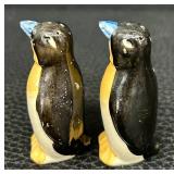 Vintage Lefton Bluebird Anthropomorphic Salt and Pepper Shakers and Vintage Penguin Anthropomorphic Salt and Pepper Shakers