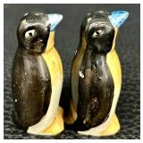 Vintage Lefton Bluebird Anthropomorphic Salt and Pepper Shakers and Vintage Penguin Anthropomorphic Salt and Pepper Shakers