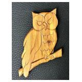 Wooden Owl Hand Carvings Wall Hangings