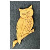 Wooden Owl Hand Carvings Wall Hangings
