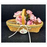 Longaberger May Series Miniature Geranium Basket Set, Longaberger Collectors Club May Series Miniature Sweet Pea Basket & More