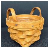 Three Collectible Longaberger Handcrafted Baskets - 3-Piece Set