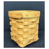 Set of Three Collectible Handcrafted Longaberger Baskets including a Longaberger 2002 Autumn Pail Basket
