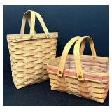 Two Vintage Longaberger Baskets
