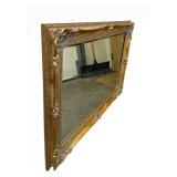Gilded Rococo Mirror 33 x 43 in Ornate Frame