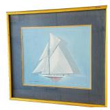 Reliance vs Shamrock III - 1903 Framed Print