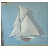 Reliance vs Shamrock III - 1903 Framed Print