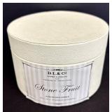 D.L. & Co Stone Fruit Candle  - 60 Hours Illumination and Ceramic Flamingo Candle Holder