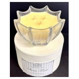 D.L. & Co Stone Fruit Candle  - 60 Hours Illumination and Ceramic Flamingo Candle Holder