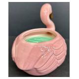 D.L. & Co Stone Fruit Candle  - 60 Hours Illumination and Ceramic Flamingo Candle Holder
