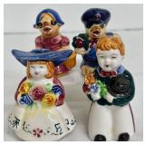 Vintage Salt & Pepper Shaker Set: Dutch Boy & Girl and Anthropomorphic Pair