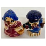 Vintage Salt & Pepper Shaker Set: Dutch Boy & Girl and Anthropomorphic Pair