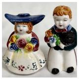 Vintage Salt & Pepper Shaker Set: Dutch Boy & Girl and Anthropomorphic Pair
