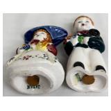 Vintage Salt & Pepper Shaker Set: Dutch Boy & Girl and Anthropomorphic Pair