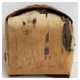 Birchbark Basket with 3 Cotton Kitchen Napkins