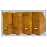 Levenger Wood Desk Organizers / Levenger Magazine Holders