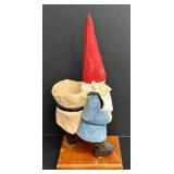 JDC Hand-Carved Gnome Set - 3-Piece Wood Figurines