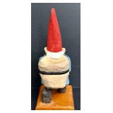 JDC Hand-Carved Gnome Set - 3-Piece Wood Figurines