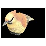 Man and Bird Hand Carved Wooden Figurines