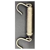 Three Vintage Fishing Lures & Silver Piece - Wood Bobber & Patent Device