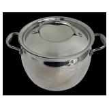Kirkland Signature Stainless Steel Cookware Set - Made in Italy (6.5 Qt Stock Pot, 10 in Skillet)