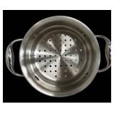 Kirkland Signature Stainless Steel Cookware Set - Made in Italy (6.5 Qt Stock Pot, 10 in Skillet)