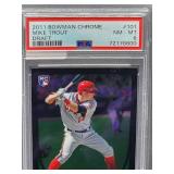 2011 Bowman Chrome Mike Trout Rookie Baseball Card #101 PSA 8