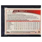 2013 Topps Chrome Mike Trout Baseball Card #1 SGC 9