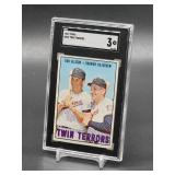 1967 Topps Minnesota Twin Terrors Killebrew/Allison Baseball Card #334 SGC 3