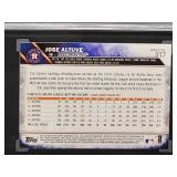 2016 Topps Jose Altuve Baseball Card #317 SGC 10