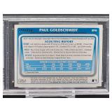 2011 Bowman Prospects Paul Goldschmidt Autographed Baseball Card #BP99 PSA 8