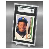 1989 Upper Deck Ken Griffey Jr Rookie Baseball Card #1 SGC 7