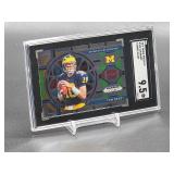 2019 Panini Prizm D.P. Tom Brady-Stained Glass Football Card #100 SGC 9.5