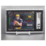 2019 Panini Prizm D.P. Tom Brady-Stained Glass Football Card #100 SGC 9.5