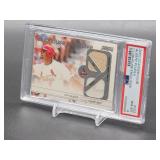 2002 Topps Stadium Club Albert Pujols Game Used Jersey/Bat Baseball Card #CE2 PSA 8