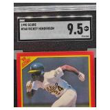 1990 Score Rickey Henderson Baseball Card #360 SGC 9.5
