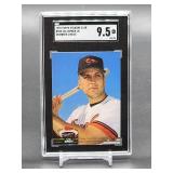 1992 Topps Stadium Club Cal Ripken Jr Baseball Card #595 SGC 9.5
