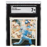 1985 Topps George Brett Baseball Card #100 SGC 7