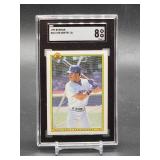 1990 Bowman Ken Griffey Jr 2nd Year Baseball Card #481 SGC 8